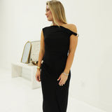 Eyes On Me Midi Dress - Black
