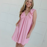 Bella Mini Dress - Baby Pink