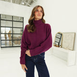 Systematic Sweater Top - Plum
