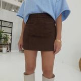 Seekers Suede Mini Skirt