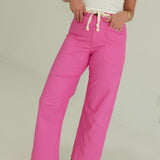 Georgina Eyelet Pants - Pink