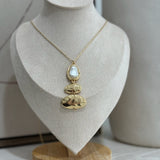 Tiered Pendant Long Chain Necklace