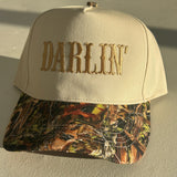 Darlin Embroidered Hat - Camo Beige