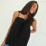 Buckle Down Top - Black