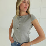 Holland Henley Top - Grey