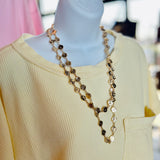 Long Coin Chain Necklace