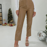 Fargo Leather Pant - Khaki