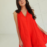 Game Winning Romper - Red