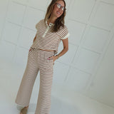 Carmen Striped Set - Brown