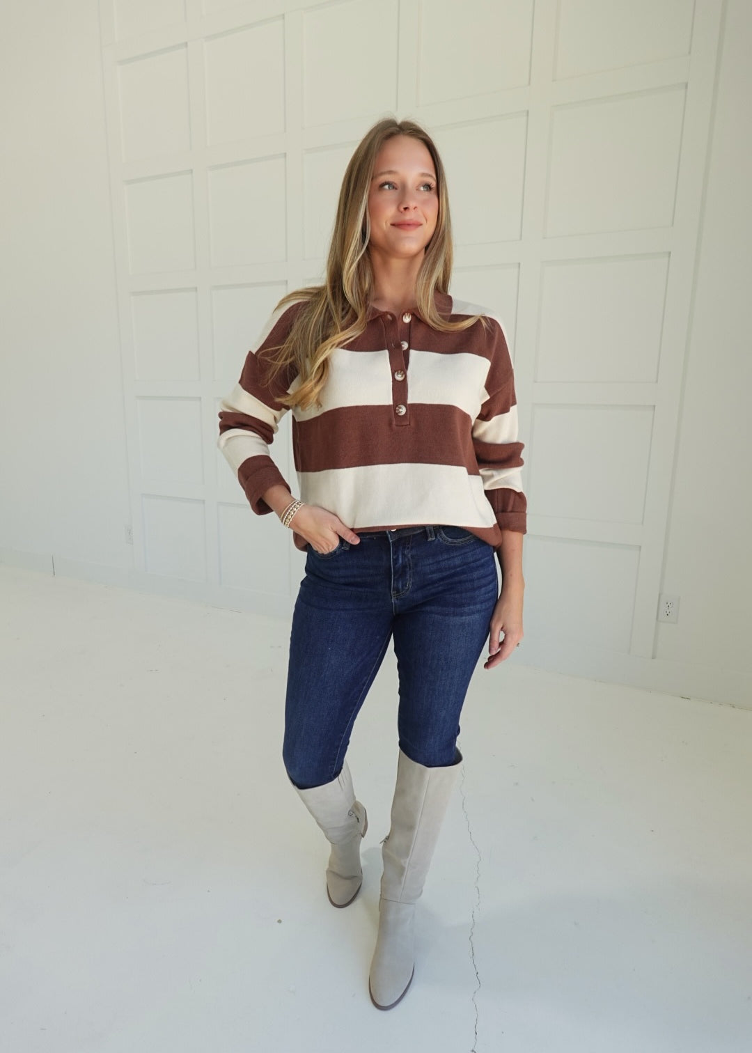 Entitlement Ease Top - Brown