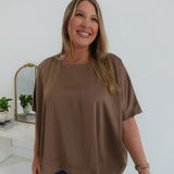 Upperclass Blouse - Mocha