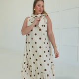 Prim + Proper Midi Dress - Brown