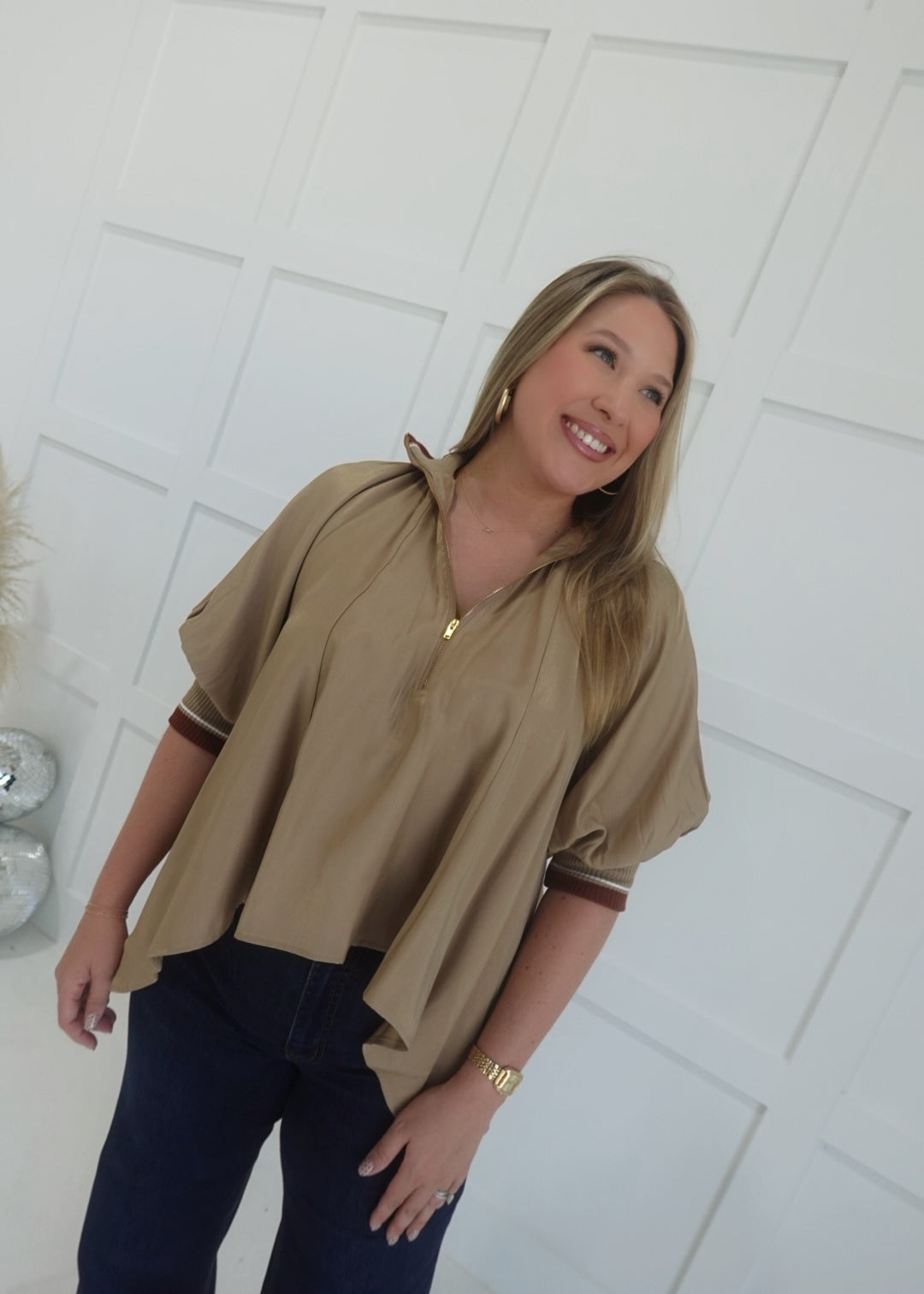 Sibly Blouse - Taupe