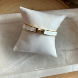 H Cuff Bracelet - White