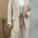 High-Risk Business Blazer - Oatmeal