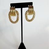 Textured Doorknocker Hoops