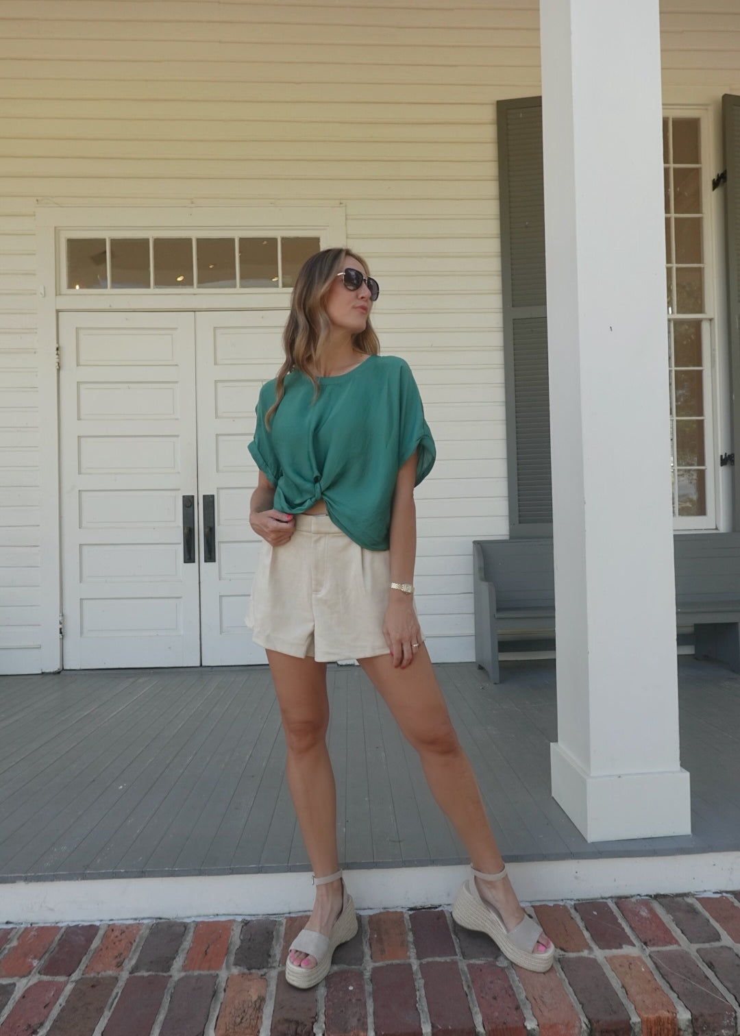 Franklin Front Knot Blouse