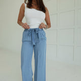 Danya Tencel Pants - Lt Blue