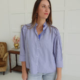 Matron Button Front Top