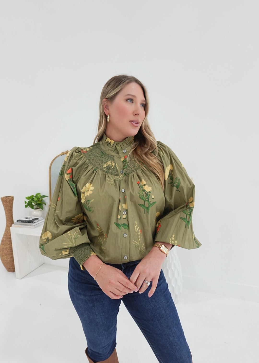 Judith Top - Martini Olive