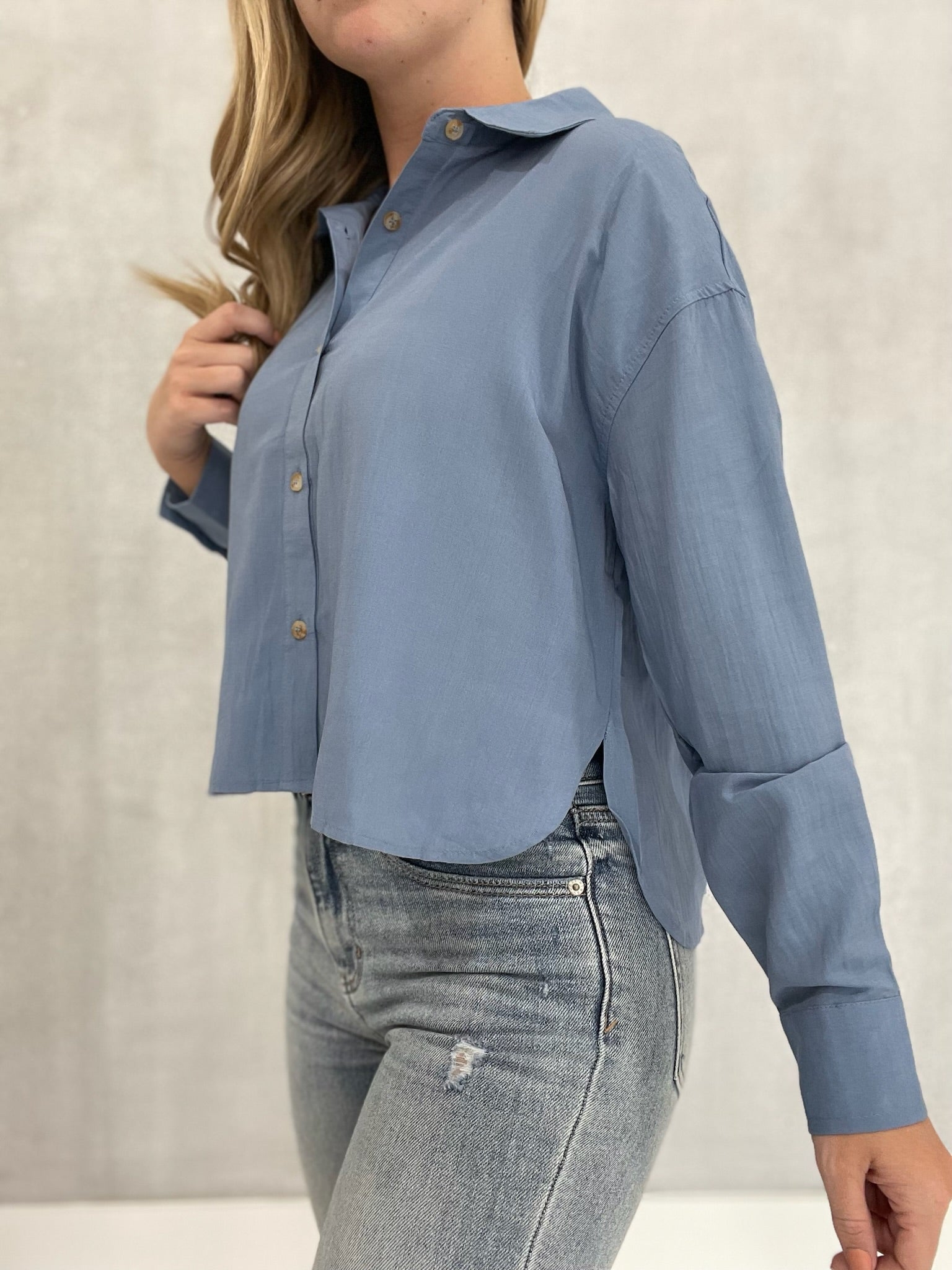 Wreckless Blouse - Blue