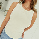 Washed & Worn Tank - Khaki