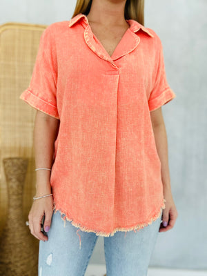 Overthinker Top - Coral