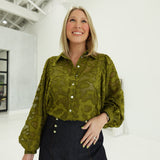 Angelo Oversized Blouse - Olive