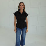 Naomi Corset Top - Black