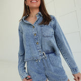 Talk Me Up Denim Set