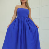 Upper Hand Midi Dress - Cobalt