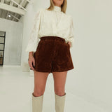 Crushing On You Shorts - Brown