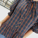 Nelson Plaid Top