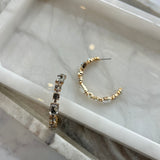 Mixed Shape Crystal Hoops