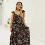 Enchanted Midi Dress - Dark Brown