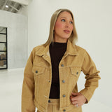 Ellison Cropped Jacket - Camel