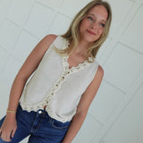 Markesh Sweater Top - Ecru