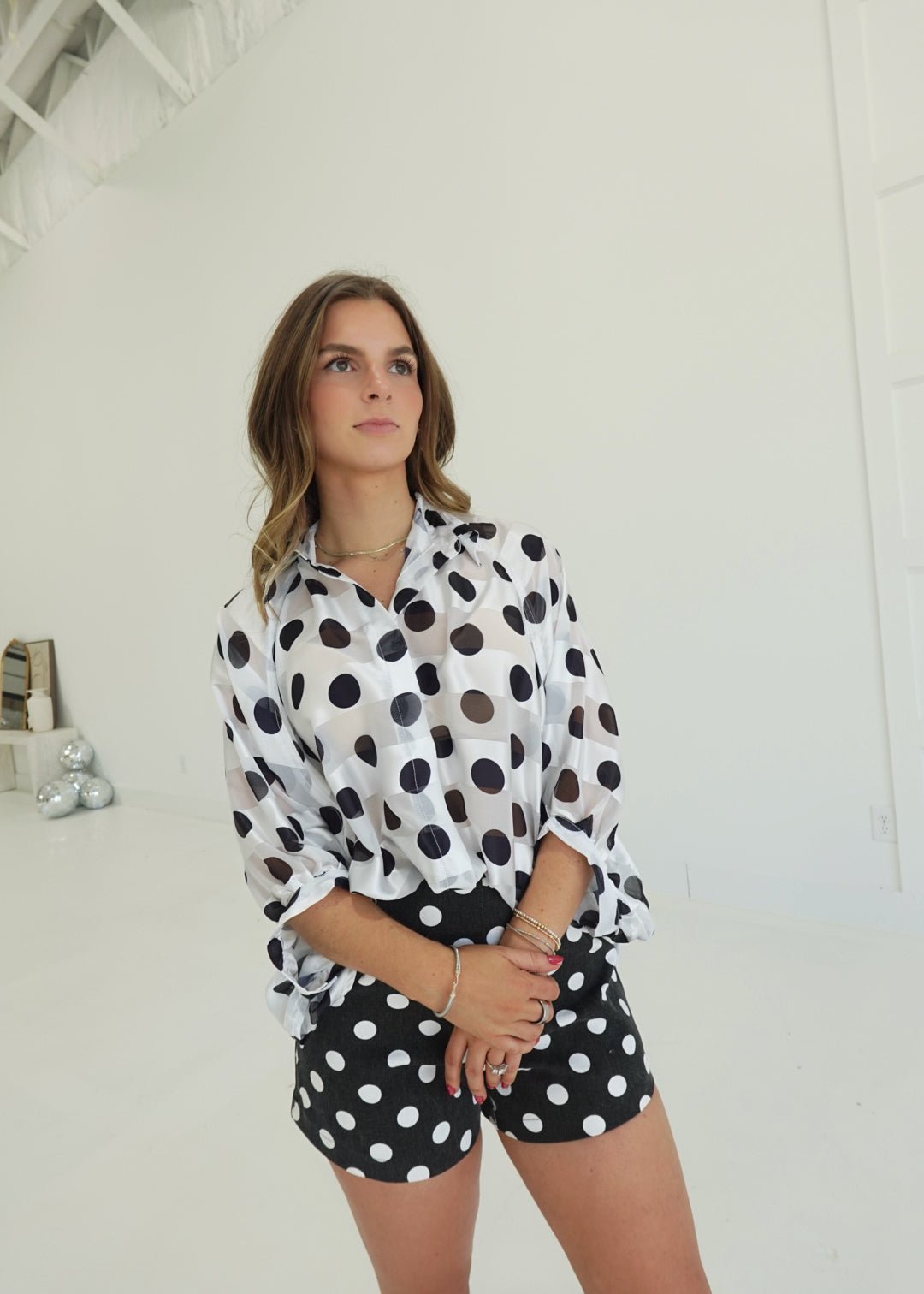 Olden Days Set - White Top/Black Short