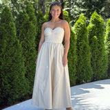 Upscale Summer Midi Dress - Khaki