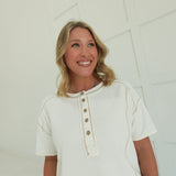 Around We Go Henley Tee