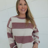 Petra Knit Top - Burgundy