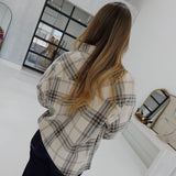 Bonfires Plaid Top - Brown Multi