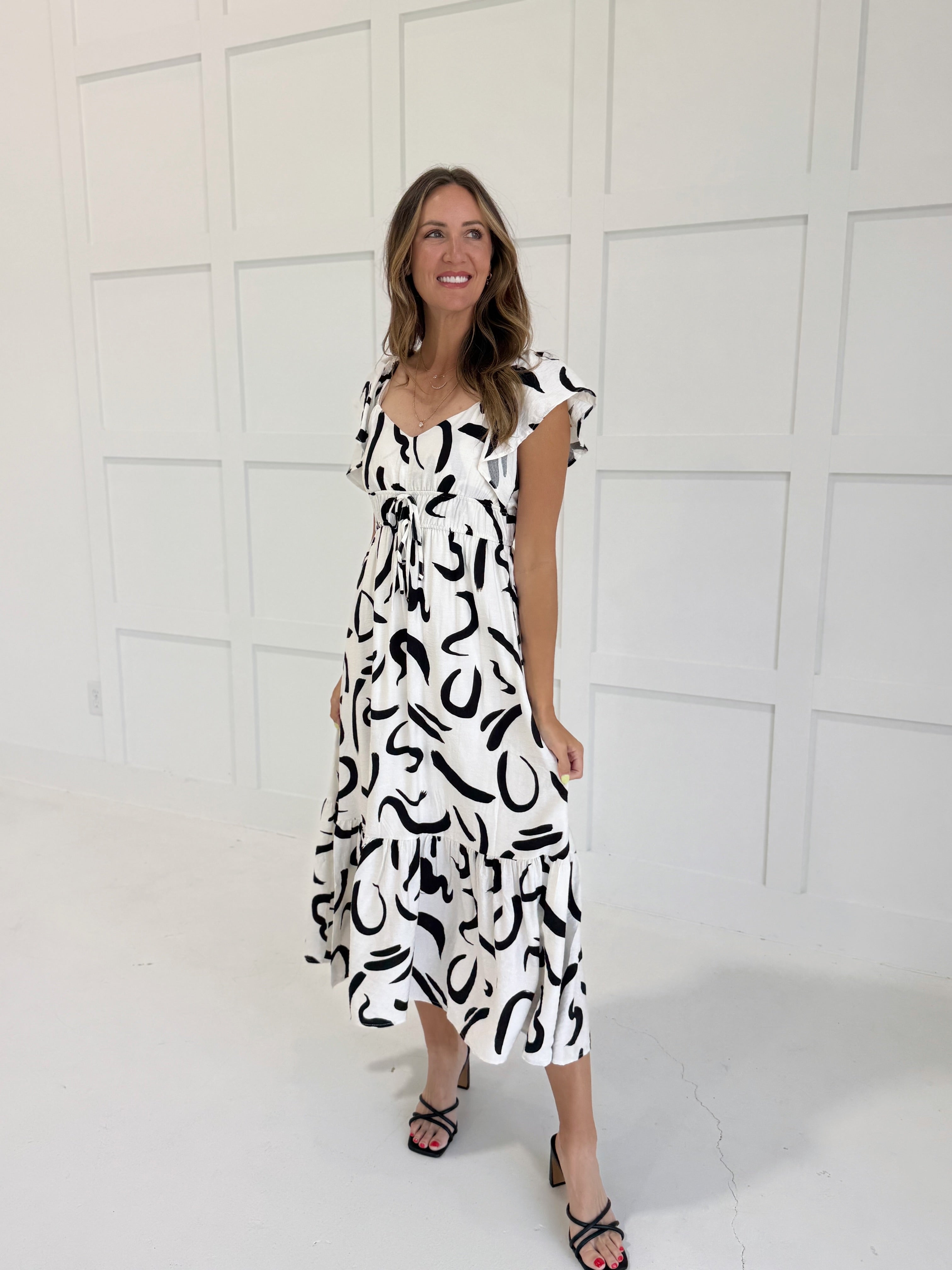 Leena Midi Dress - Ivory