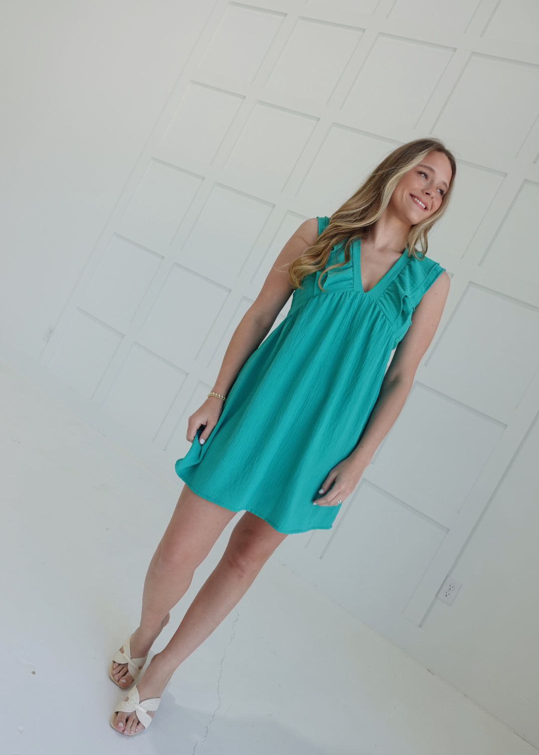 Bella Mini Dress - Green