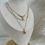 Layered Teardrop Necklace
