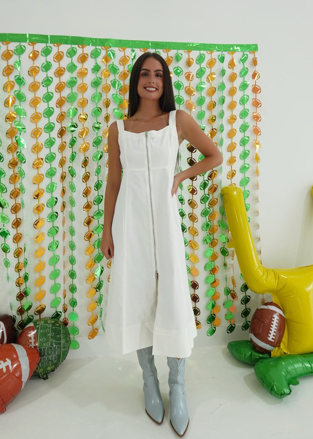 Tish Midi Dress -  Off White
