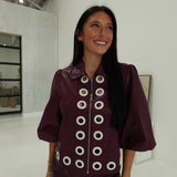 Riveted Leather Set - Wine