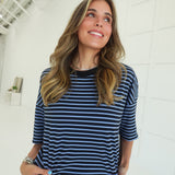 Keaton Striped Set - Black