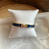 H Cuff Bracelet - Navy