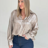 Brighter Day Blouse - Taupe